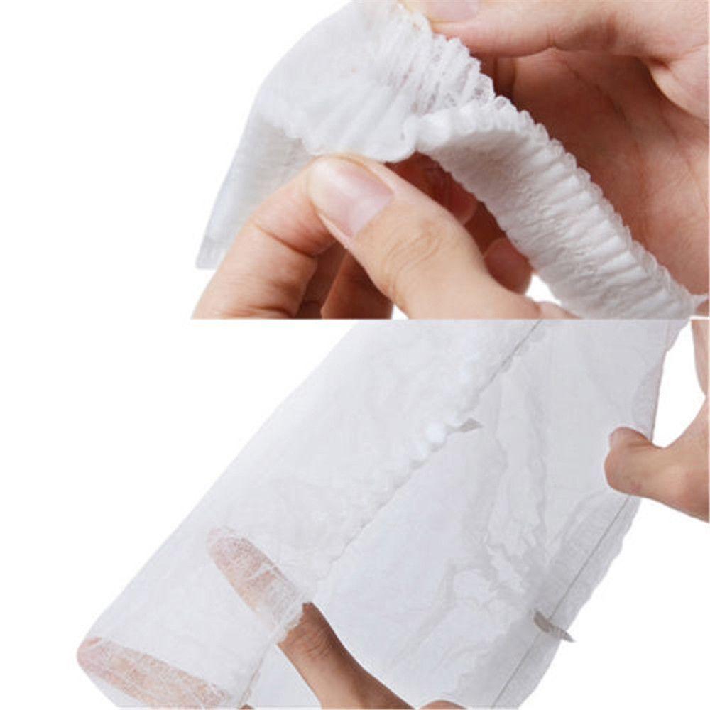 100 Pcs Disposable Stretch Non Woven Fabric Catering Hat Eyebrows Tattoo Hair Net Caps Microblading
