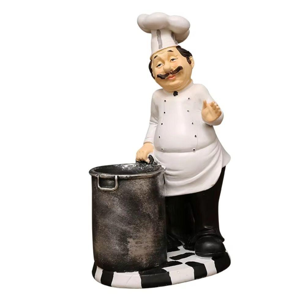 Handicraft Farmhouse Cake Shop Decor Simulated Kitchen Chef Figurine Festival Decor