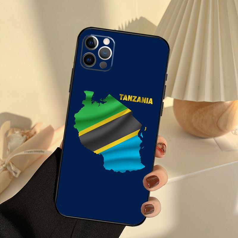 Tanzania National Flag Phone Case For iPhone 15 14 13 12 11 16 17 Pro Max 13 mini 15 16 Plus 16e 17 Air Cover Funda