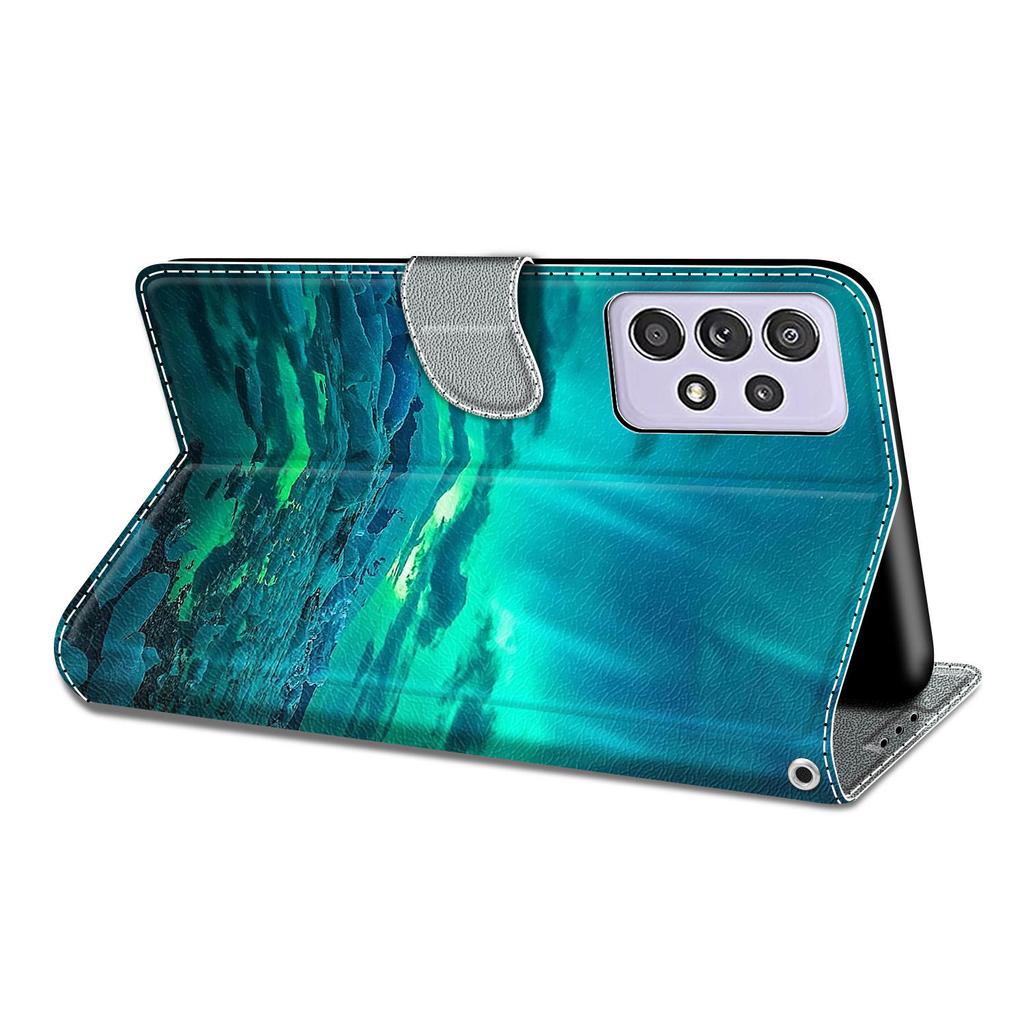 Кошелек из искусственной кожи с пейзажами Арктического Авроры, чехол-книжка с фоторамкой для iPhone Samsung Huawei Honor Xiaomi Redmi Oppo Sony Motorola Nokia Google