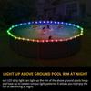 1 комплект освещения для бассейна, IP67, водонепроницаемый пульт дистанционного управления, 16 цветов освещения, светодиодная лента для надземного бассейна