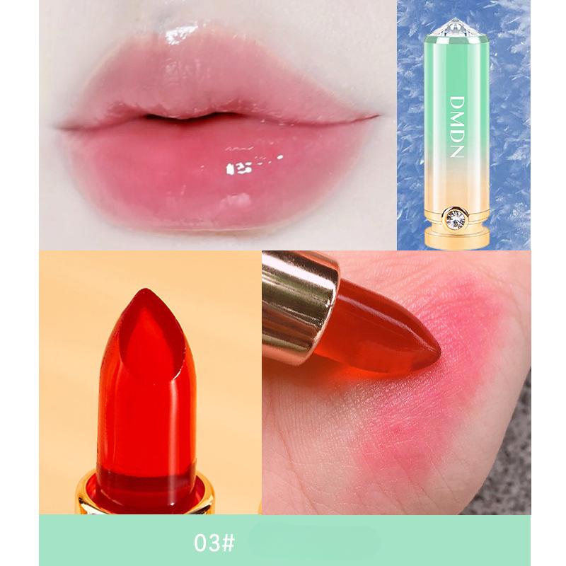 Кристаллическая желеобразная помада, меняющая цвет помады, невыцветающая антипригарная водостойкая помада для губ