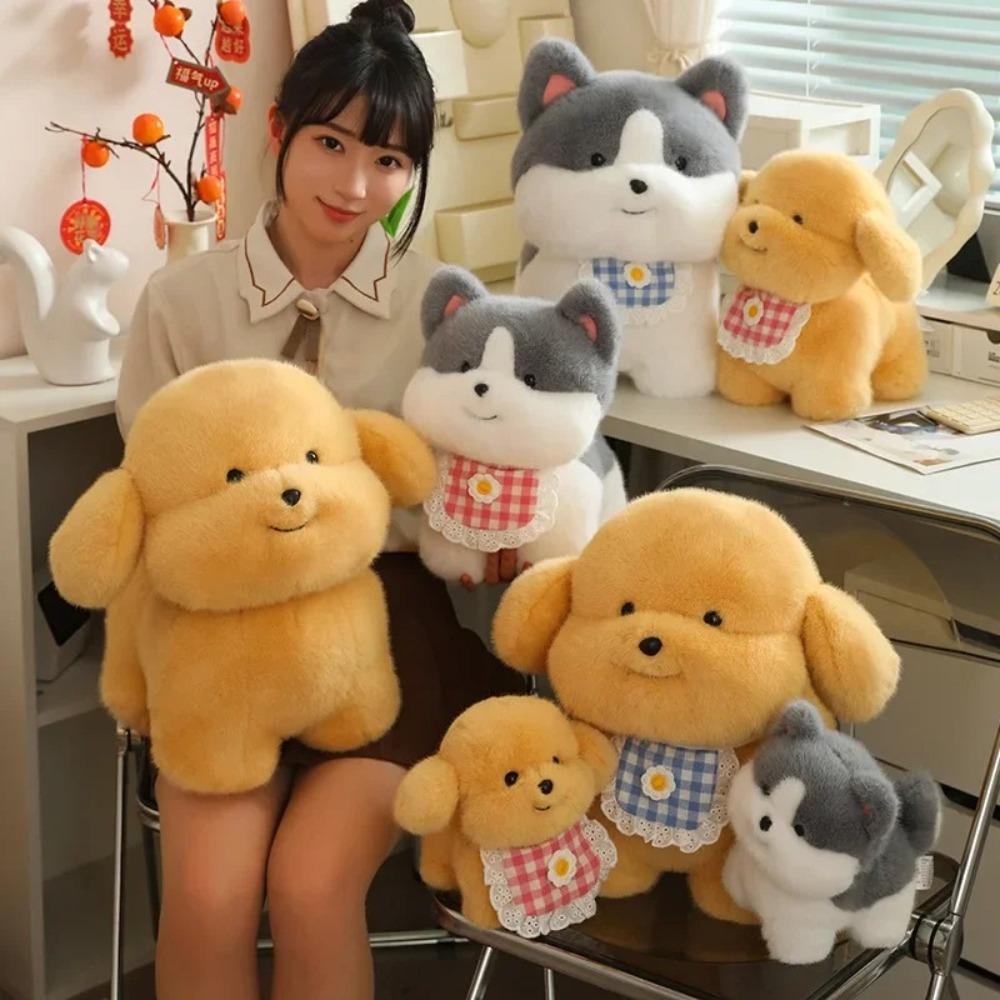 Soft Plush Dog Toy 20cm Plush Stuffed Doll Funny Plush Bib Dog Gift