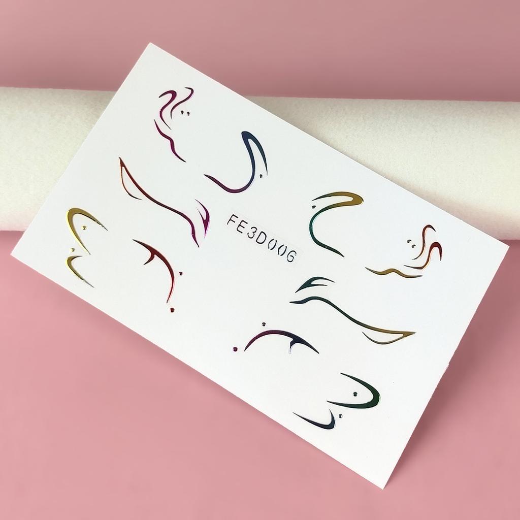 Лазерная подводка для глаз, 3D трехмерная рельефная наклейка-бабочка для макияжа глаз, сценическая наклейка-татуировка