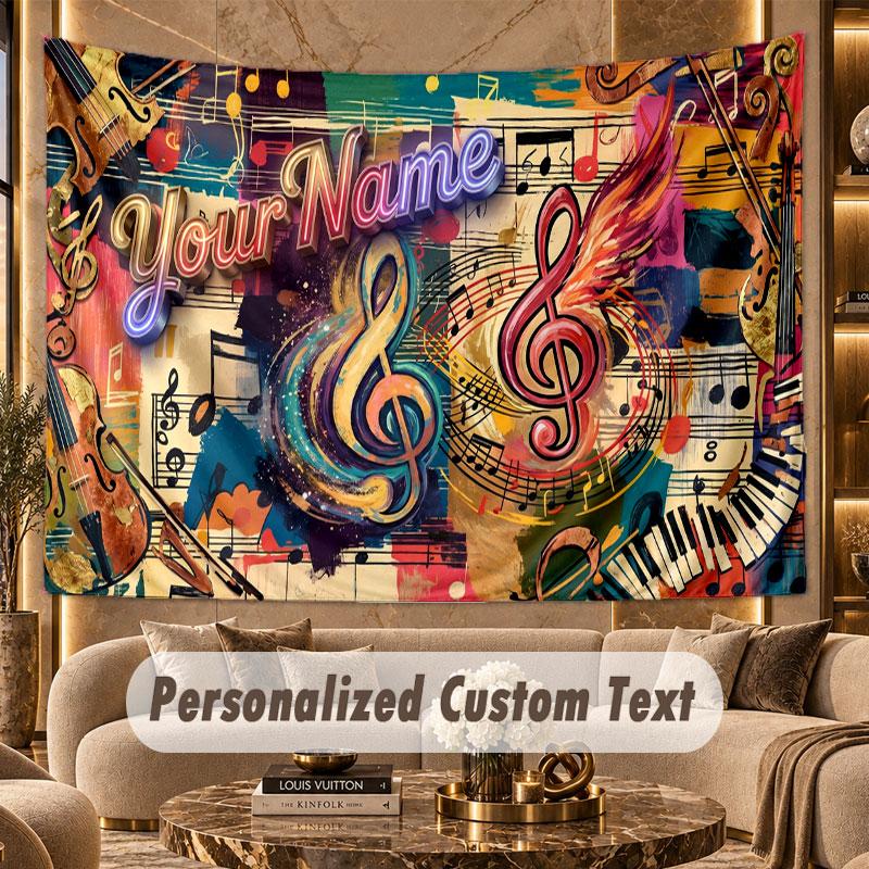 Other Similar Designs (14) Theme Wall Tapestry Customized With Name Text Personalized Hanging Tapestry For Bedroom Living Room Decor