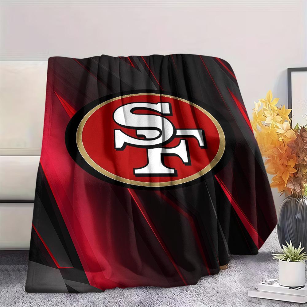 San Francisco 49ers Flannel Blanket, High quality Comfortable for All Seasons, Home Decor, Warmth and Comfort