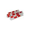 Special Series Plastic White Okey Set - Special Red Color Melamine Stone
