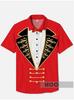 TEMU1116 European and American new fashion trend versatile men's Hawaiian shirt casual 1D printing short sleeve