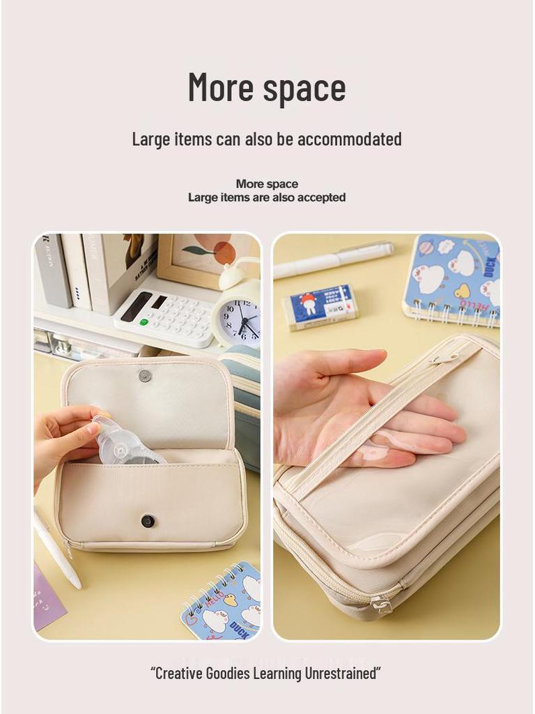 Пенал-органайзер большой вместимости с девятью отделениями 'Панда' для девочек-подростков - издание 2024 года