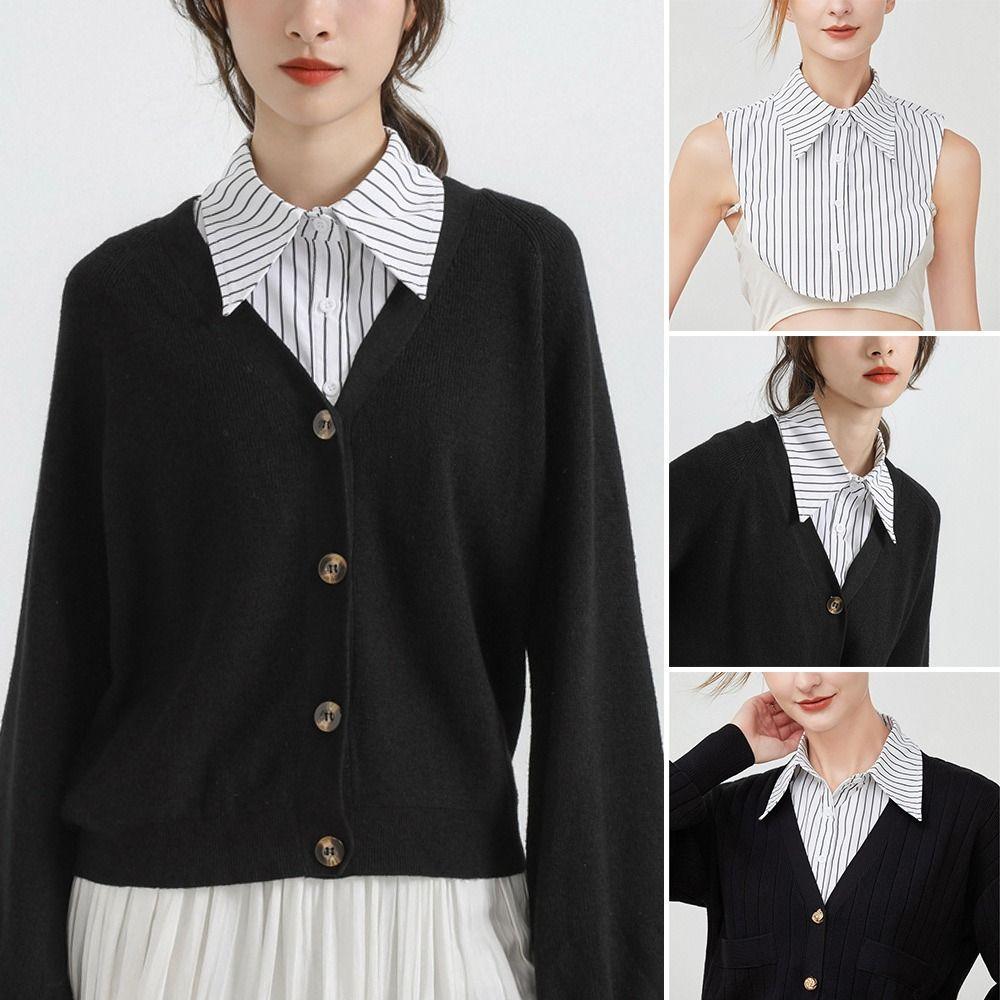 Vintage Classic Cotton Lapel Clothes Accessories Shirt Fake Collar Blouse False Collar
