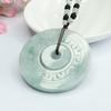 Antique Jadeite Snap Fastener Pendant Buckle Jade Jewelry
