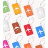 1/5pcs Premium Aluminum Travel ID Tag Durable Luggage Identification Business Card Holder Stylish Portable Luggage Tag Bag