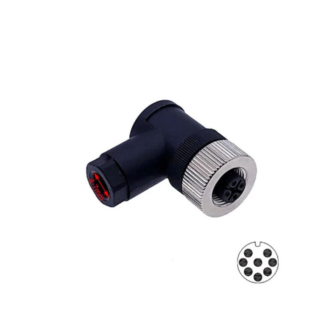 Sensor Plug M12 Aviation Plug Connector Screw Threaded Coupling Male&Female Plug