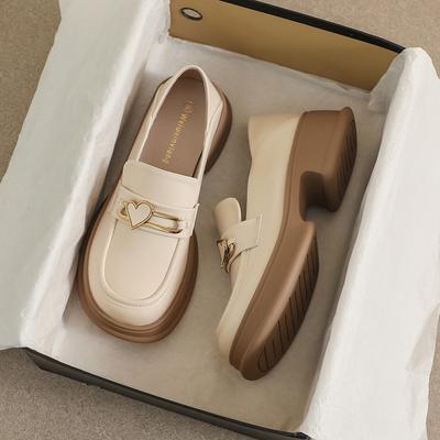 Weiwei girl 158-2 туфли на платформе женские ретро с одной педалью маленькие кожаные туфли в стиле колледжа одинарные туфли женские