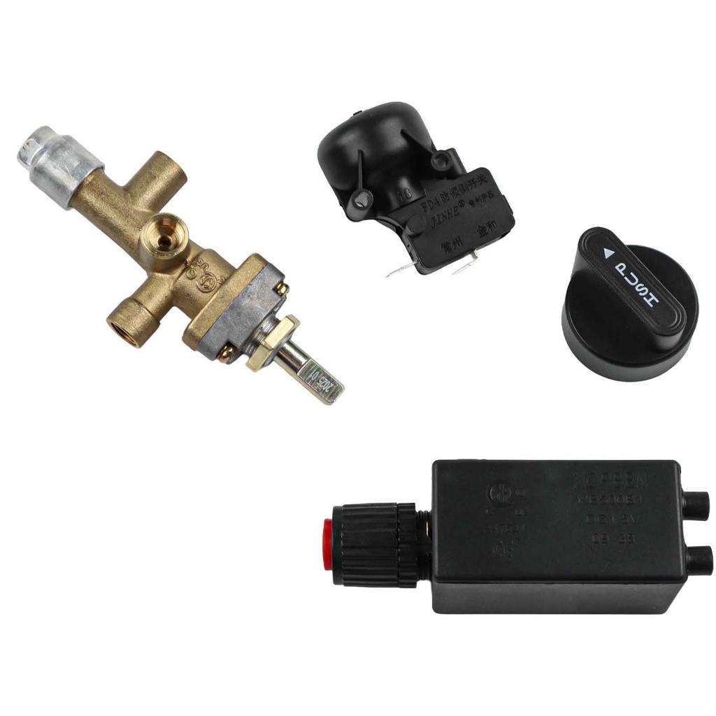 7pcs Patio Gas Heater Replacement Parts Safety Kit Including Propane Gas Flame Failure Valve Thermocouple and Ignition System