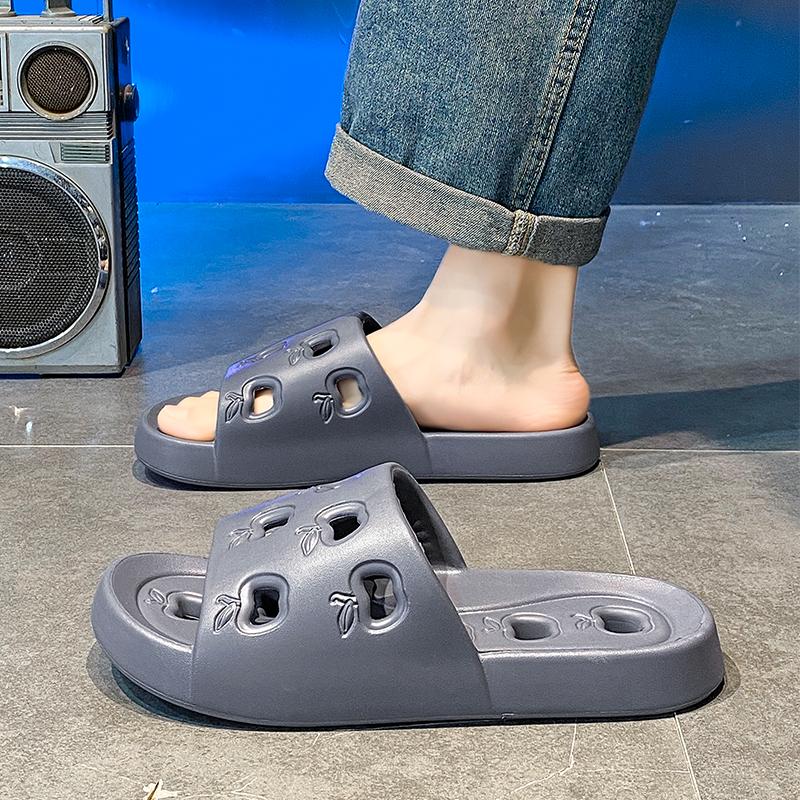 Men's Slippers Bathroom Non-slip Quick-drying Flip-flops Summer Flat Sandals EVA Thick-soled Shoes Indoor Soft-soled Shoes