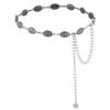 Skinny Chain Belt Adjustable Decorated Waist Belt Metal Waist Chain Belt  for Dresses/Jeans/Sweater