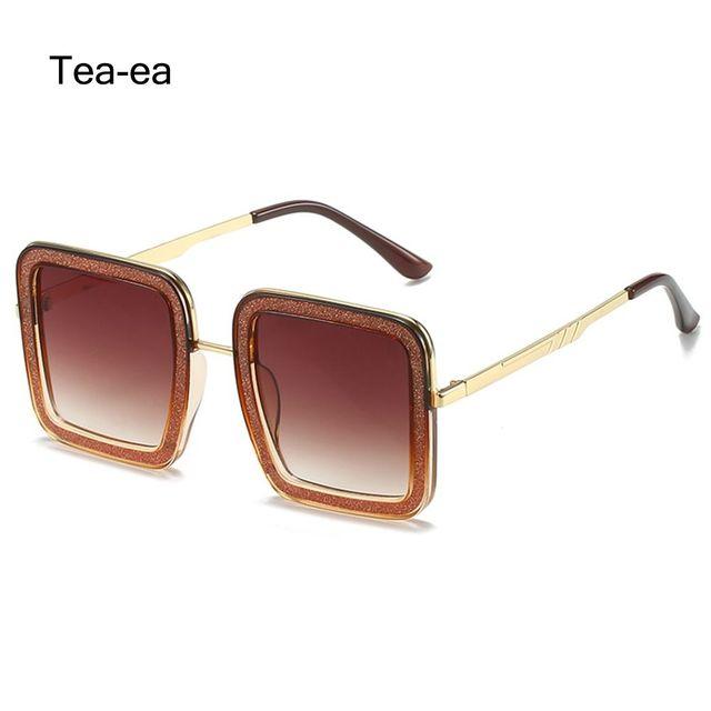 Большие квадратные солнцезащитные очки, женские модные блестящие солнцезащитные очки с бриллиантами, крутые хрустальные оттенки, хипстерские очки Uv400