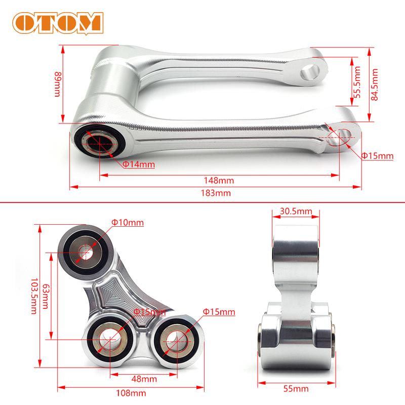 Motorcycle CNC Accessories Rear Shock Suspension Linkage Triangle Lever Adjustable Lowering Link For KTM HUSQVARNA GASGAS 2023