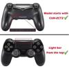 ExtremeRate PS4 Контроллер Совместимый Многоцветный Светящийся D-Pad Стикер Стикер Триггер Домашний Fac...