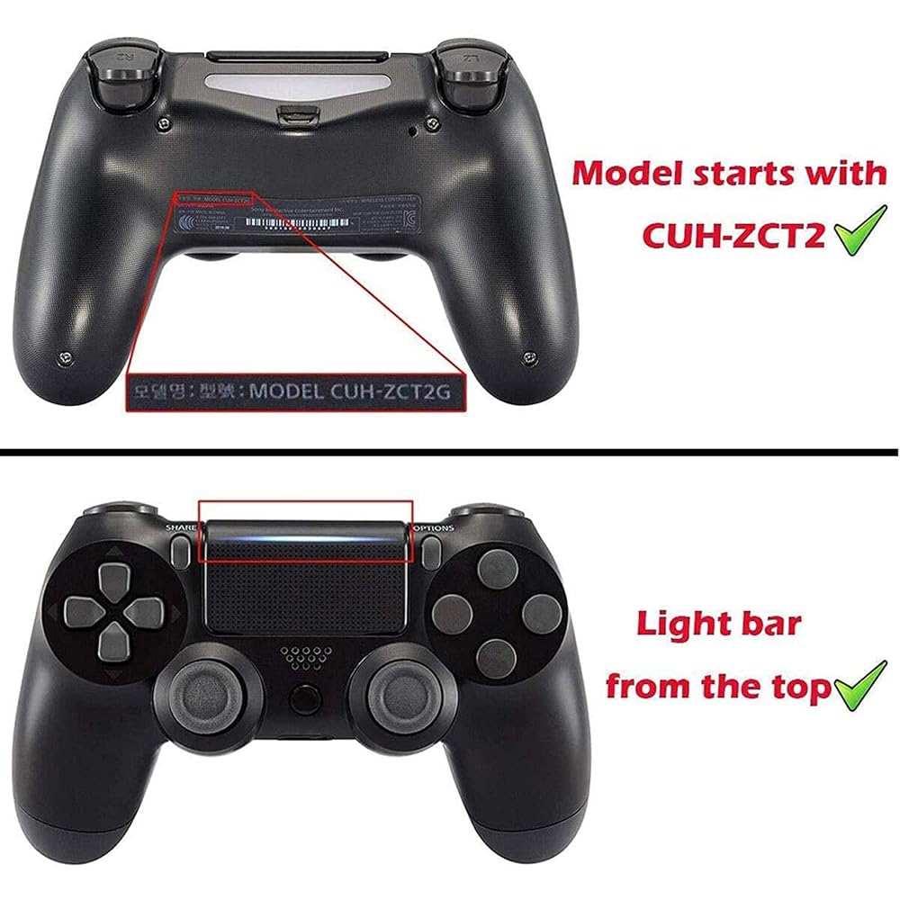 ExtremeRate PS4 Контроллер Совместимый Многоцветный Светящийся D-Pad Стикер Стикер Триггер Домашний Fac...