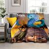 1pc Raya and The Last Dragon Printing Blanket - Soft, All-Season Throw for Living Room, Bedroom,Personalized Gift with Adorable Cartoon Design