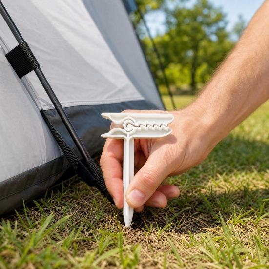 4Pcs Beach Towel Fixing Clip Stake, Windproof Outdoor Picnic Blanket Sand Spikes, Portable Blanket Holder Picnic Mat Clamps