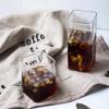 Square Simple Glass Cup Transparent Cold Drink Large-capacity Milk Juice Tea Drink Water Mousse Cups Wine Glass Beer Coffee Mug