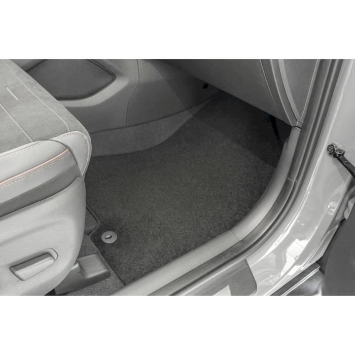 Tapis De Sol Noir Velours Sur Mesure Pour Captur depuis 2020 4pcs, Ajustement précis, Renforcée Dans la Zone de la Pédale