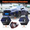 ABS Карбоновое волокно Накладка на переднюю противотуманную фару для Subaru Crosstrek -24