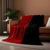 Red and Black Shield Design Blanket print blanket soft and cozy perfect for the living room bed sofa or a nap,gift