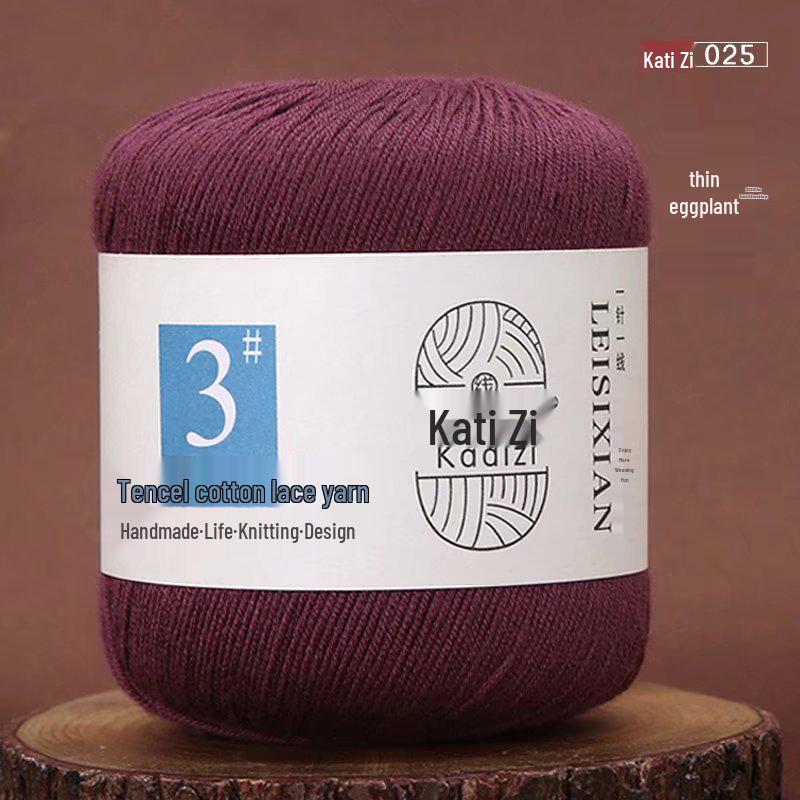 Пряжа Tencel Хлопок Кружево для Летнего Вязания Крючком и DIY - Нет. 3