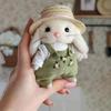 14см Плюшевый Набивной Садовый Зайчик Плюшевые Игрушки Одежда и Шляпы Ручной Работы Садовник Маленький Кролик Кукла Рождественские Подарки для Детей