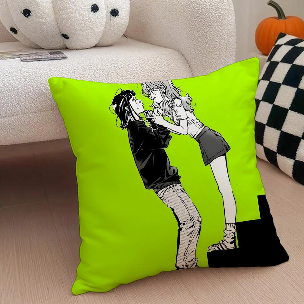 Anime AAya Oosawa Cushion Cover Throw Pillow Cover Hidden Button Durable Polyester Chair Cushion