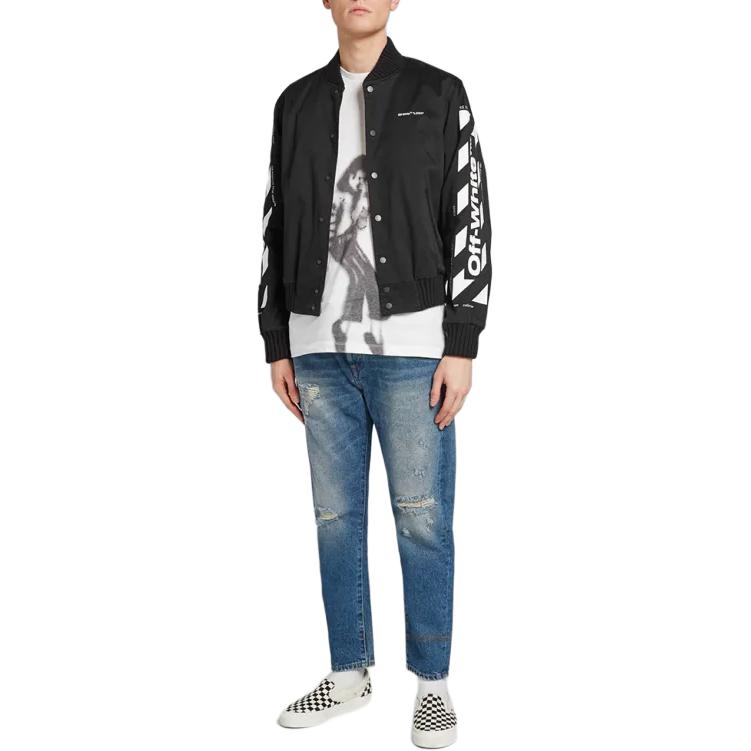 OFF WHITE Бомбер с логотипом Diag OMEA145S192720241001