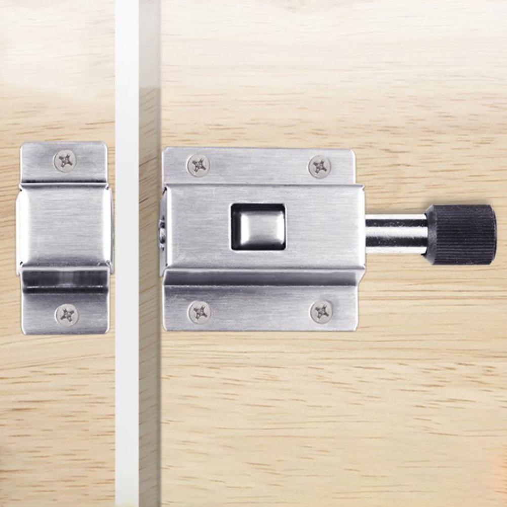1шт автоматическая пружинная защелка скользящий замок болт нержавеющая сталь самоэластичная дверная защелка ванная дверь болт оконная фурнитура