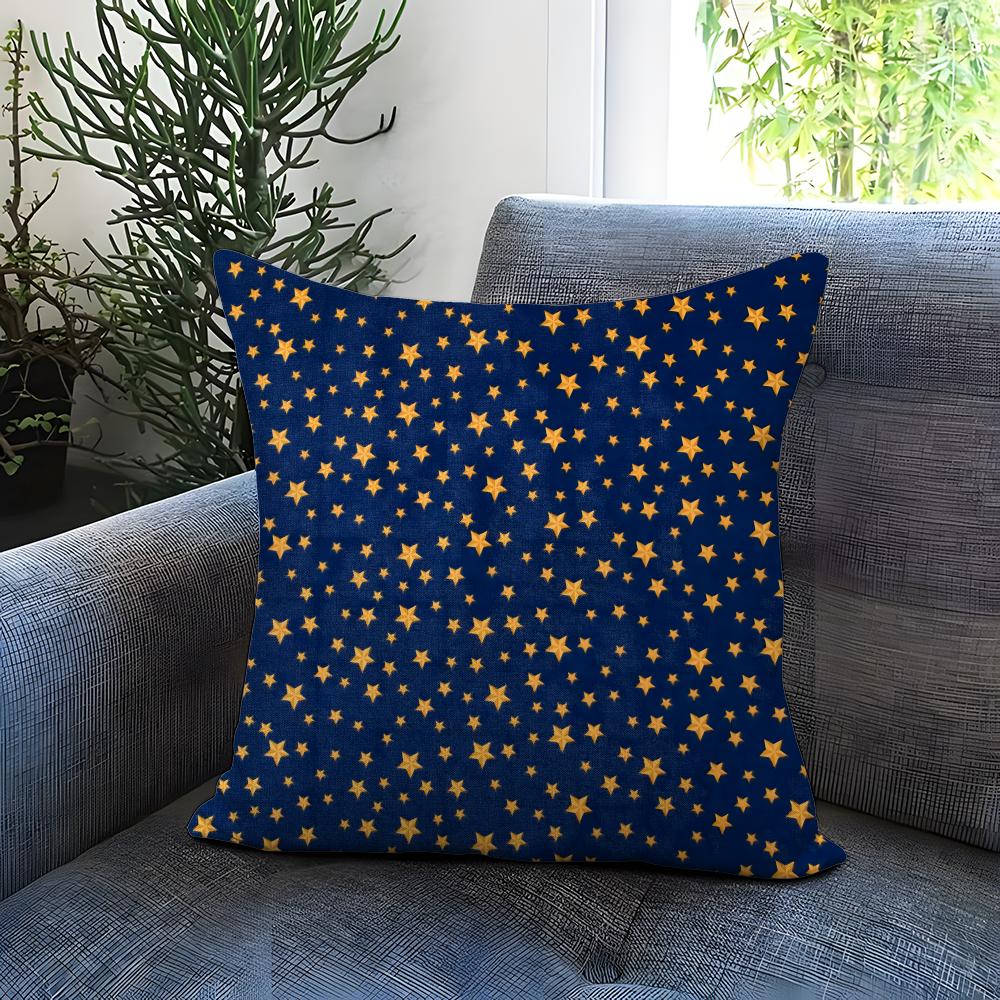 Starry Sky Texture Cushion Cover Comfortable Reversible Pillow Cover Ideal for Car Sofa Bedroom Beyond