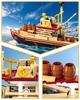 Non-Toxic 592Pcs Shark Fishing Ship Building Blocks Great White Model With Mini Figures Creative Diy Toy Birthday Gift For Kids Adults