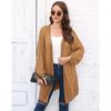 Women's Autumn and Winter Woven Loose Casual Coat Sweater