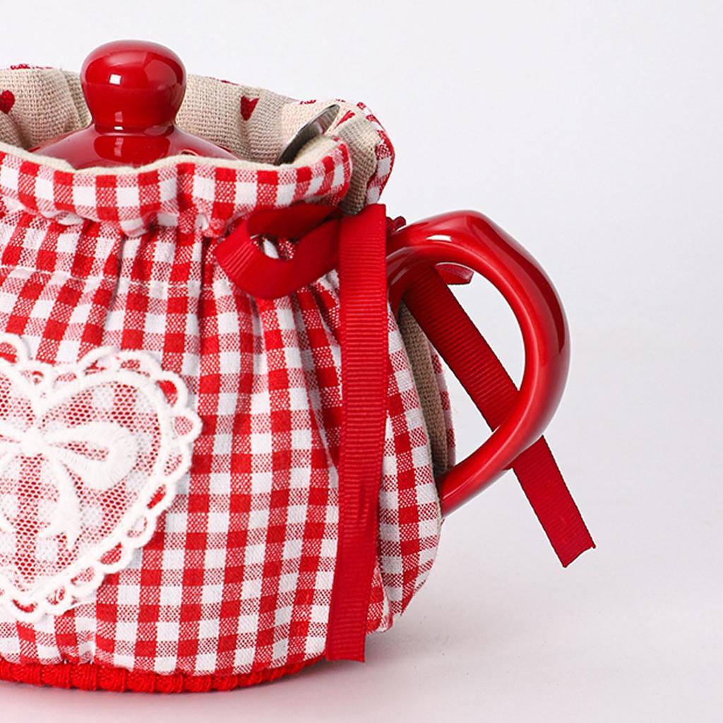 Креативная грелка для чайника, пылезащитный чехол для чайника, грелка для завтрака, чехол для чайника, утепленный и теплый, лоскутное одеяло для чайника для домашнего кухонного стола