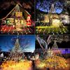 USB remote control star waterfall lamp shops and shopping malls wedding waterproof decorative lights festive atmosphere lamp