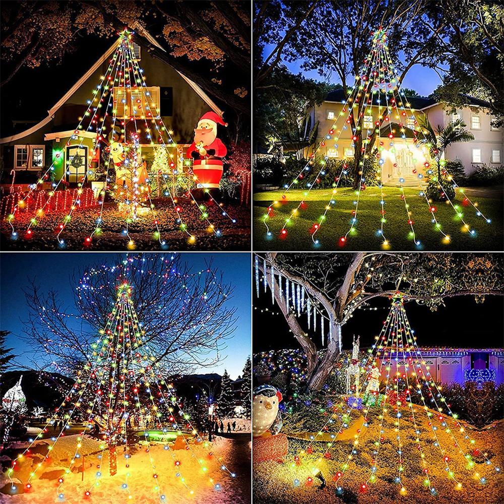 USB remote control star waterfall lamp shops and shopping malls wedding waterproof decorative lights festive atmosphere lamp