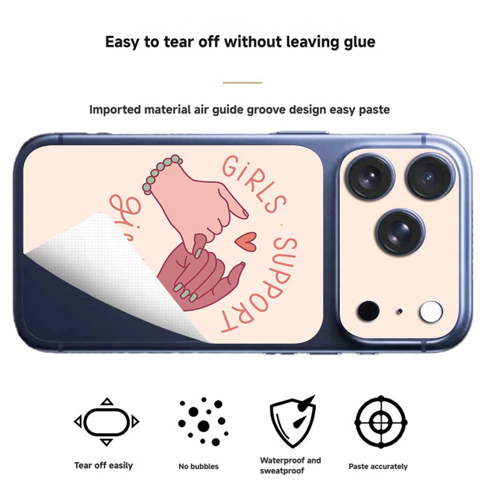 Феминистская Феминизм Эстетика Девушка Наклейка-Обертка для iPhone17 pro/17pro max Наклейка на Телефон Skin Защитная Пленка на Заднюю Панель Полное Покрытие