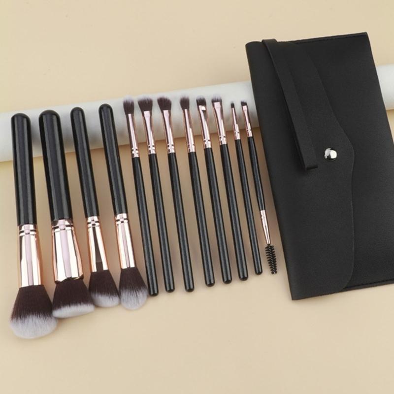 12 Pieces Creative Makeup Brush Set Portable Cosmetic Brushes For Cosmetology Students Travel Face And Eye Brushes