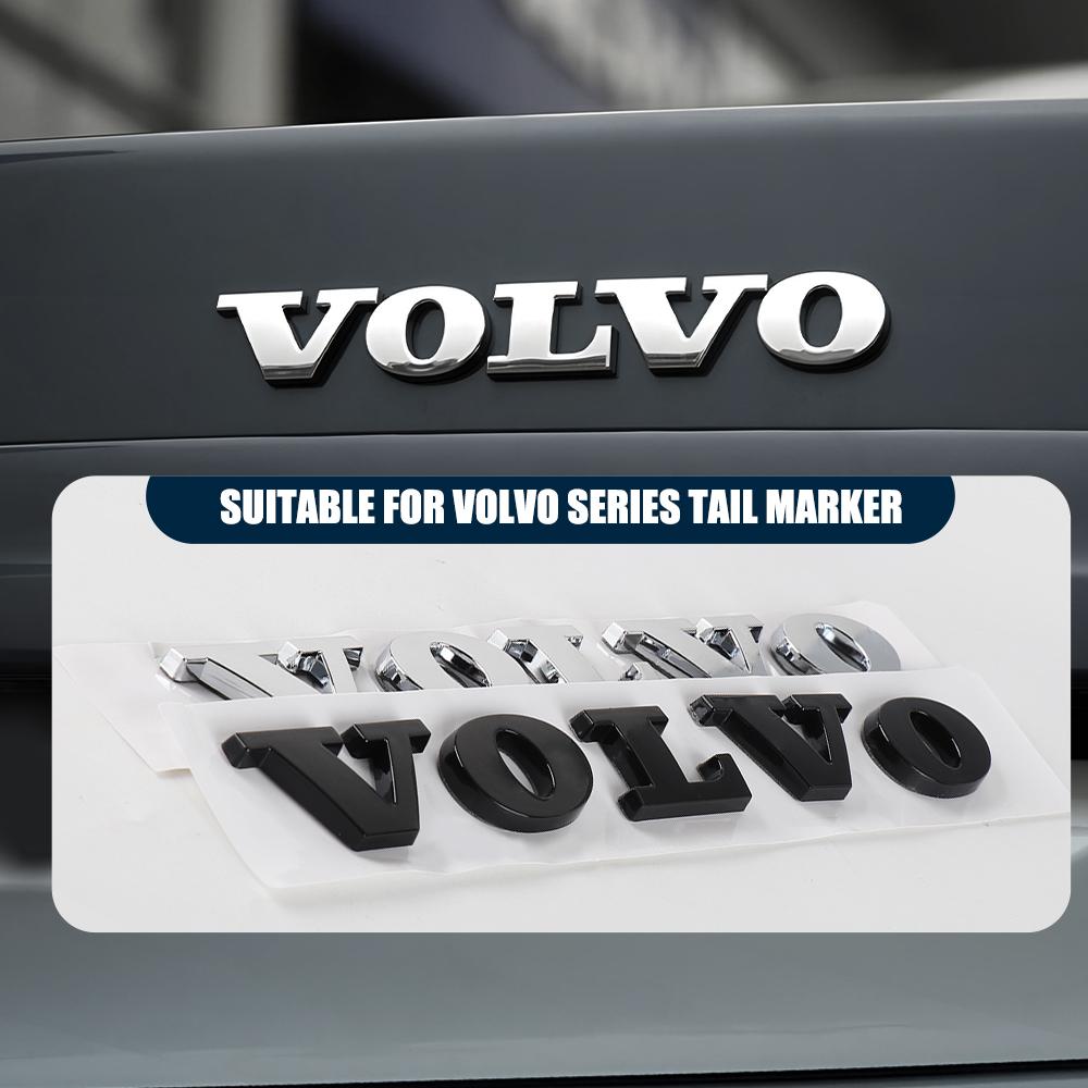 AABBE1 1pc 3D ABS Plastic Car Trunk Badge Volvo Letter Emblem Sticker Decal For volvo S80L XC60 XC90 S60 S80 V40 Accessories Styling