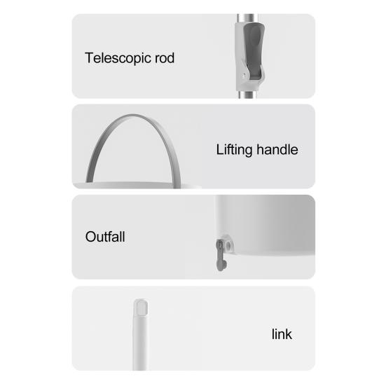 Швабра с выдвижной ручкой, вращающаяся на 360 градусов, для влажной и сухой уборки полов, ведро для швабры из микрофибры