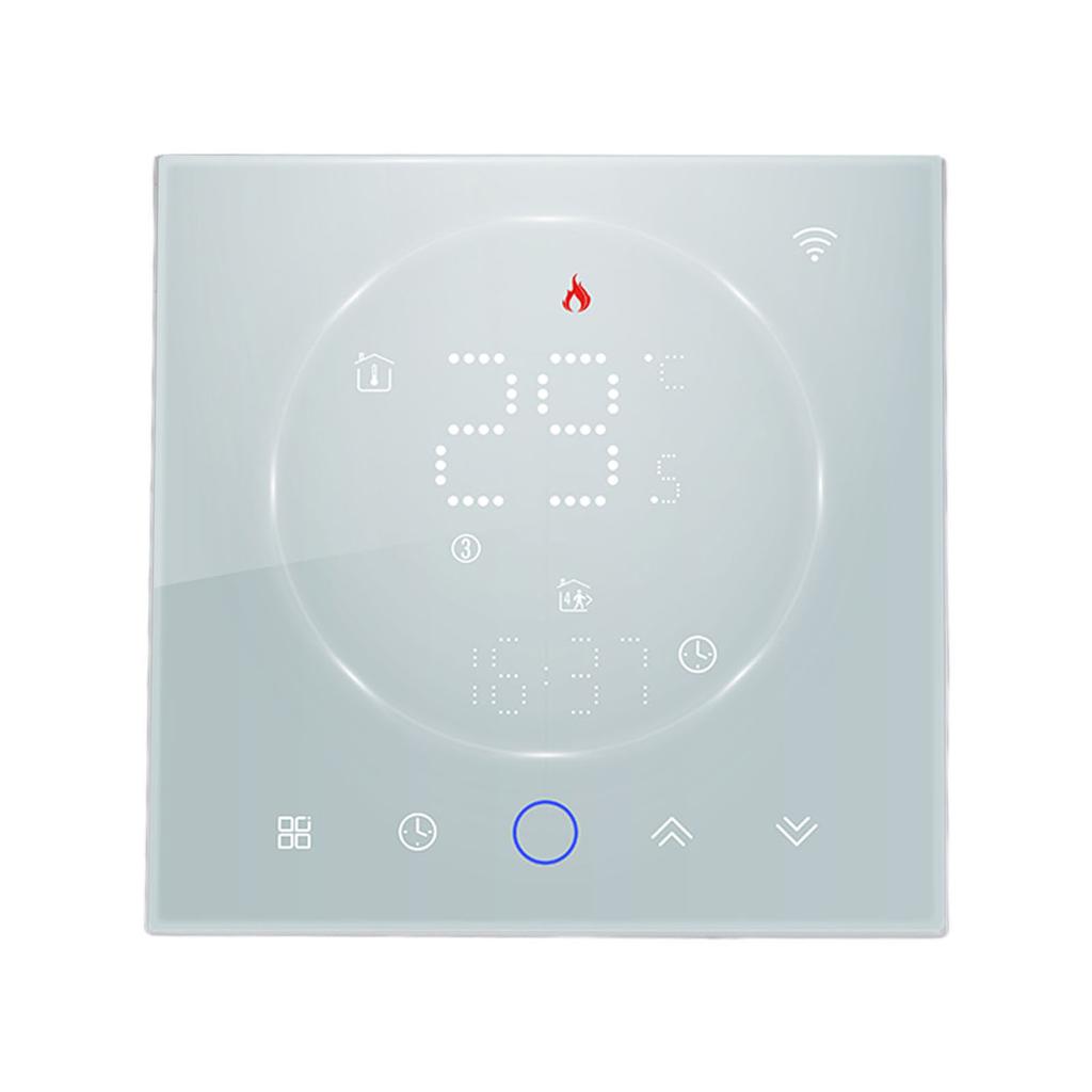 Programmable Smart Home Thermostat AC95.240V Voice Control LED Screen IP20 Energy Saving Smart WiFi Thermostat for Electric Heating