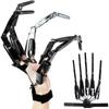 Cosplay Gear Halloween Articulated Finger Skeleton Hands Wearable Long Fingers  Halloween