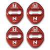 [JLMFC] Автомобиль N-WGN с крышкой дверного фиксатора с логотипом NWGN, крышка замка двери, тип наклейки, набор из 4 шт. (красный) [Параллельный импорт]