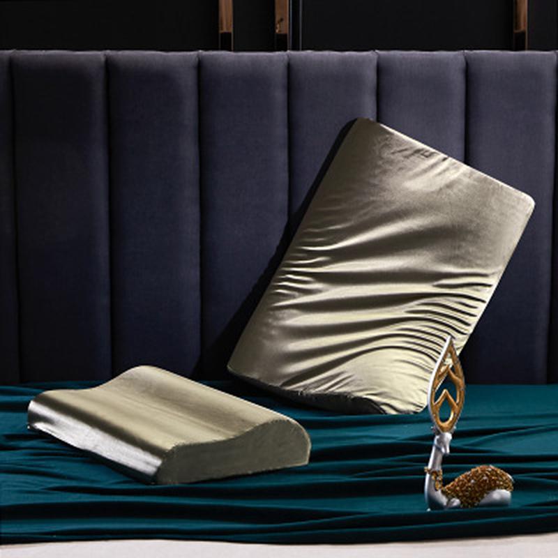 1 Pcs Luxury Satin Pillowcase Solid Color Satin Pillow Cover 30cmx50cm/40cmx60cm Pillowcase